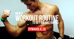 gymaaholic:  You want to become a BEAST !?You have to train like ONE!  -&gt; http://www.gymaholic.co/workouts/men-workout-routine 