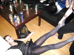 Pantyhose party opps