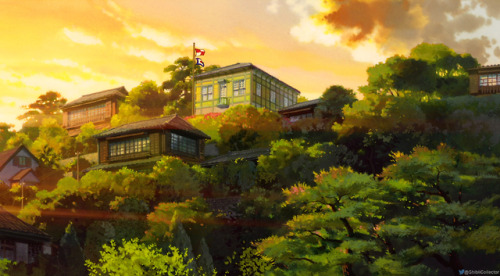 ghibli-collector: Hue Cycle Skies of Studio Ghibli’s From Up On Poppy Hill - Dir. Goro Miyazak