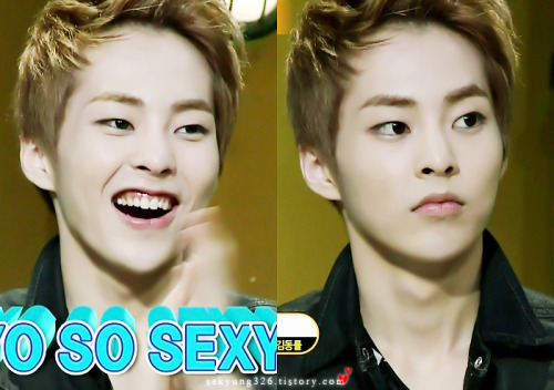 sekyung326:  [cap] 130826 비틀즈코드2 EXO 엑소 시우민 xiumin - 2  Xiumin so cute I love how he makes his facial expressions so cute.