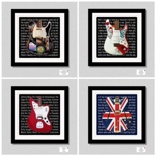 Presenting just a small selection from our limited edition Rock'n'Roll Redux iconic guitar print col