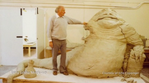 From the drawing board to the screen: my favorite Star Wars character, Jabba the Hutt.