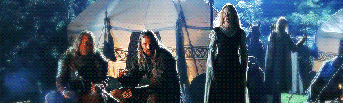tossme:   “Éowyn, Éowyn!” cried Éomer amid his tears. But she opened her eyes and said: “Éomer! What
