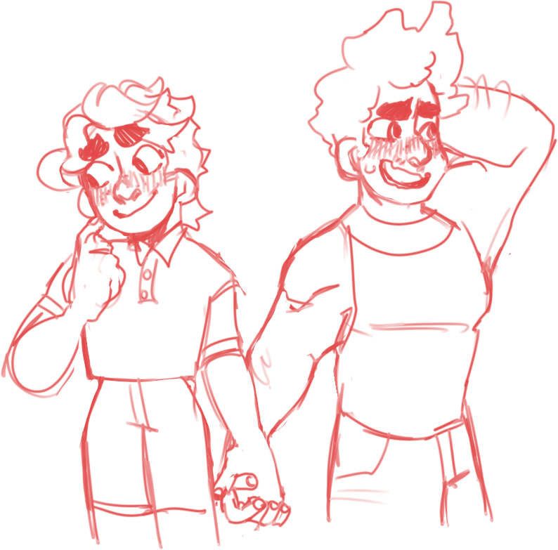 nonbinary lemonade lover — I wanted to draw Luca and Alberto as adults  but