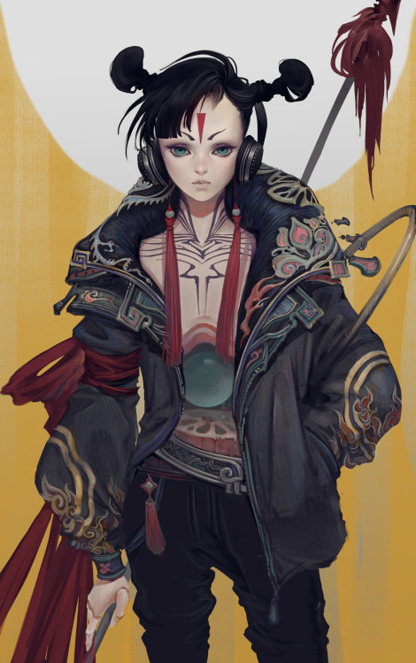 nezha`` RC Yang https://www.artstation.com/artwork/QnXE4