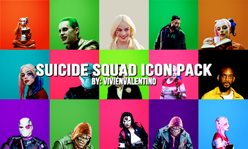 vivienvalentino:  21 suicide squad icons  21 icons  130x130 px please like or reblog if you use icons here [x] 