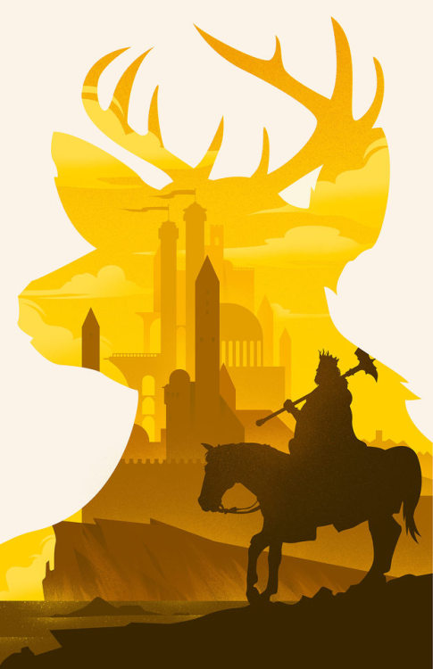 pixalry:  Game of Thrones Silhouette Posters - Created by Jeff LangevinPrints available for sale at his Etsy Shop.