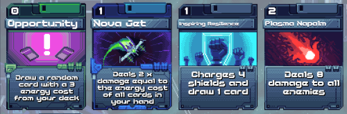 Alpha 0.2.3 is out, with some minor fixes, new card art and 2 new cards:Opportunity (cost 0, draw a 