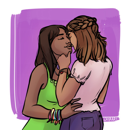 layaart:Alex and Rishi from Labyrinth Lost, underrated wlw book series #4. // society6