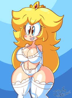 grimphantom2:  jdk-sama: finally! I was able to finish this drawing   Edit or update: obligatory edit.  Thicc Peach