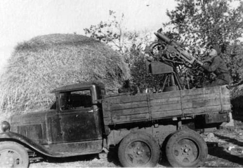 The Soviet 4M GAZ-AAA In the late 1920’s the Soviet Union adopted the GAZ-AAA truck, a six wheeled, 