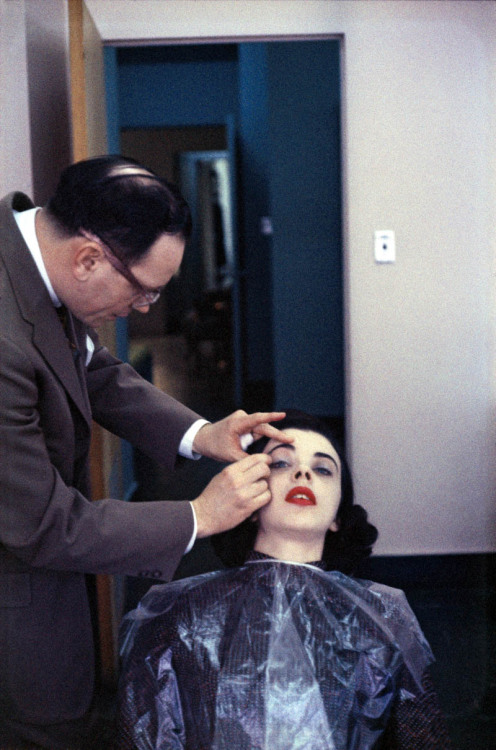 Inside the Helena Rubinstein Beauty School in her salon on Fifth Avenue, 1958.For me, it is just as 