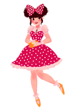 giselleillustration:  minnie mouse! 