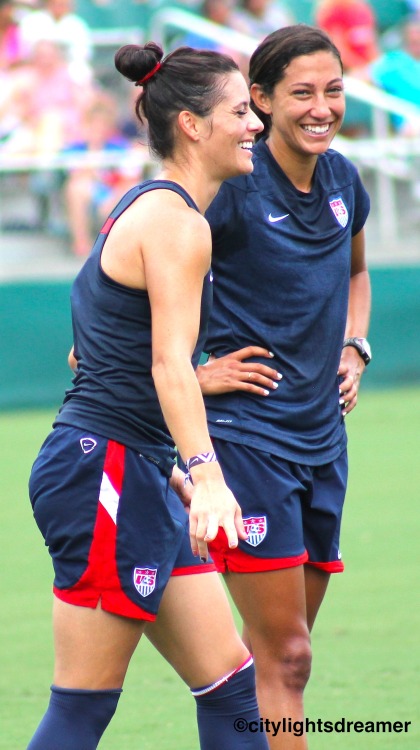 citylightsdreamer:  Best smiles on the team? USWNT Open Practice. Cary, N.C. 08/19/14. 