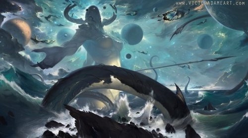 fhtagn-and-tentacles: TIAMAT by Victor Adame