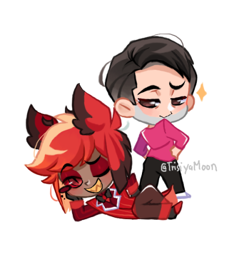 Voice Actor Meet Their CharactersMeanwhile Amir And Alastor.....