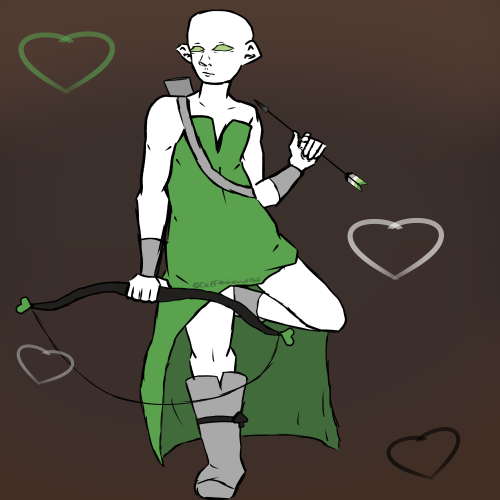 Made an aromantic cupid for today.