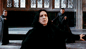 perfectlysporadiccrusade:   Snape not only deflects McGonagall’s attack but uses