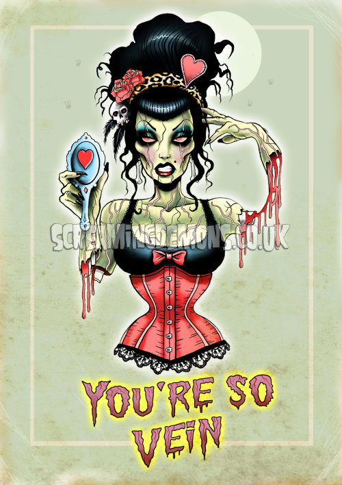 dinky-ink:  Vintage Zombie Art Print by Marcus Jones 115 by TheGothabillyShop on We Heart It - http://weheartit.com/entry/52079131/via/TheDollPhase