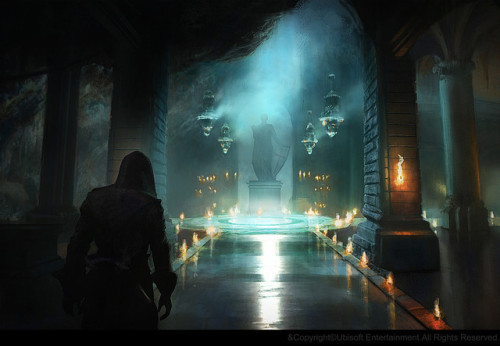 Art from the Assassin&rsquo;s Creed franchise by Gilles Beloeil, showcasing numerous scenes that nev