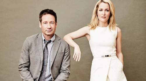 andersondaily: David Duchovny & Gillian Anderson photographed by Maarten de Boer. 