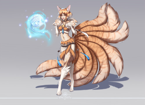 [LOL] - This is not Ahri - Custom skin by dNiseb 