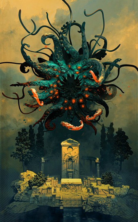 Azathoth, the Daemon Sultan.  Pascal Blanché@pascalblanchettwitter.com/pascalblanche/