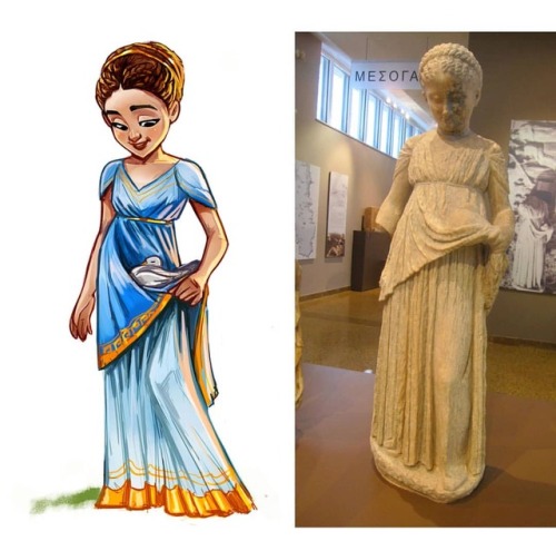 These statues of children at the Vravrona museum, were gifts to Artemis who was their protector. Som