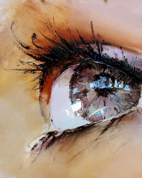 red-lipstick:Pavel Guzenko (Ukrainian, based in Kiev) - Eyes     Paintings: Oil on Canvas
