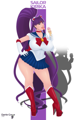 Den-Grapes:  Commission. Kirika Cosplaying Sailor Moon. *__*And Some Versions.