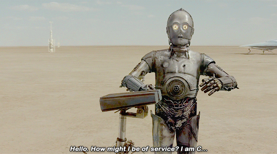 skywalkerscalamity: space-twins:  friendly reminder that everytime C-3PO says “thanks