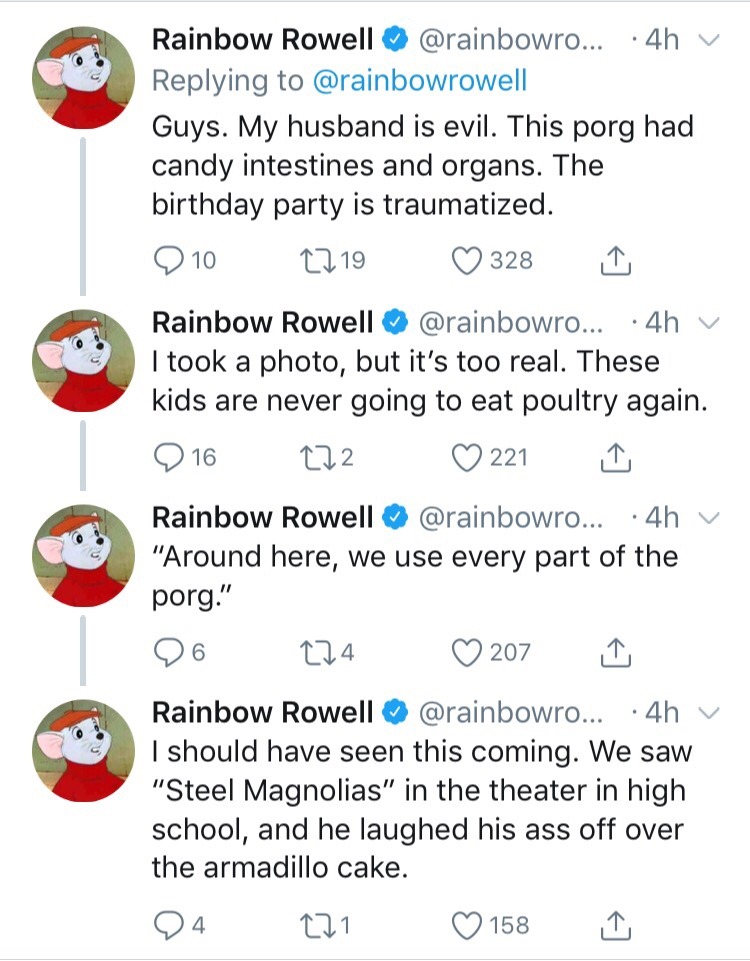 rainbowrowell: thedailyporg:   This was seen on twitter and the comments that were