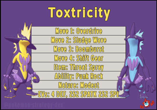 Toxtricity (Low Key Form)  Pokémon Sword e Pokémon Shield