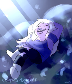 soupery:  amethyst chillin in the trash as a request from the stream!! thanks for coming guys! uwu 