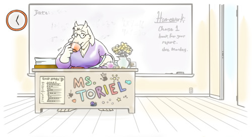 anubis-005:Toriel is a very dedicated teacher, and I dedicate this to all the wonderful teachers I