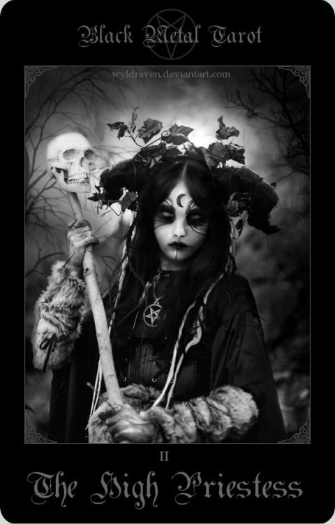 Black Metal Tarot - by Wyldraven art