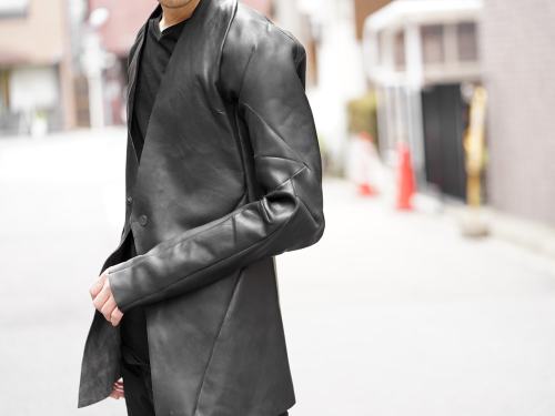 Leon Emanuel Blanck : Distortion Guidi Calf Leather Jacket]Leon Emanuel Blanck : Japanese Heavy