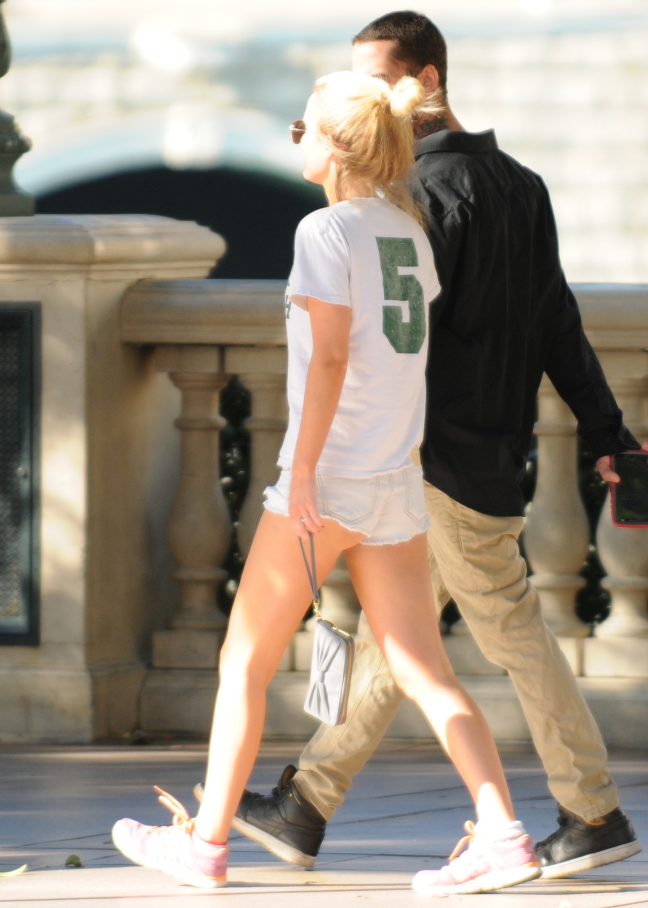 White Daisy Dukes.