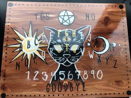 urbanspellcraft:weirdandwitchy:Ouija and pendulum boards I’ve made (not including the one I’m curren