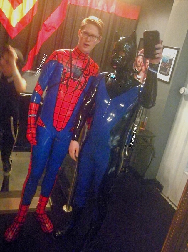 Geeky Rubber Boy on Tumblr: Spidy and Doggo ️ MRM9 was a blast! Bring ...