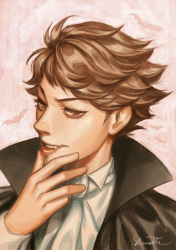 munette:A vampire Oikawa commission I did