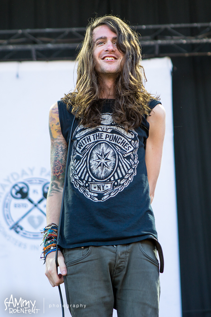 Sammy Ro Blog on Tumblr: All smiles from Derek Sanders of Mayday Parade at  Soundwave Festival - Adelaide, Australia 2014. Shot for Rockersphere ...