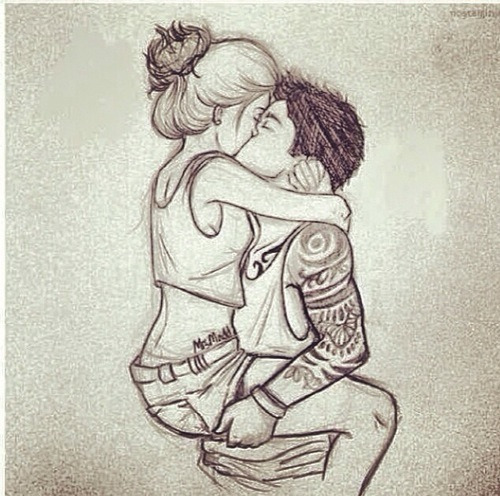 whitechocoolate:  Making out»» on We Heart It.