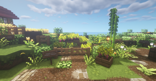 mel0nbird:Tomonoura Community Farm in my town on @bittercraftmc !! (ꈍ ᴗ ꈍ✿)