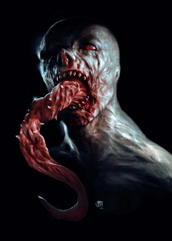 z0mbi3-s0krat3s:    The Strain by BennyKusnoto     I guess Halloween is coming early this year. Wow, those tongues could really violate someone. Those zombies should meet Parasite In City. I think they&rsquo;d all get along well.