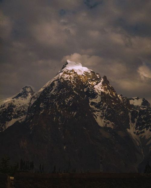 // This mountain is my favourite near Sost in Gojal, Gilgit-Baltistan. I love how its peak gets curv