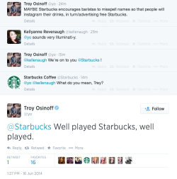 trendingly:  Starbucks we’re on to you