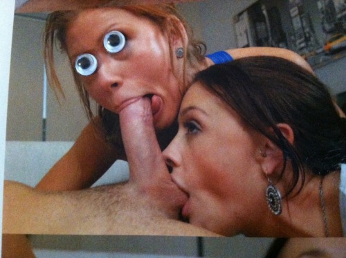 muhmuhmuhmonsters:So my friends and I thought it’d be funny to put googly eyes to some porn while we were drunk last night. HAHAHAHAHAHHAAA omg well they were right >_