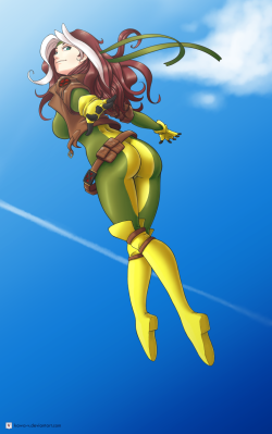 Fandoms-Females:  Rogue_By_Kawa_V ( Comic Book Vixen Finale - She Can Fly ! )