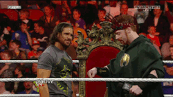 y2j-buble-fella:    I would love to bow down to King Sheamus!